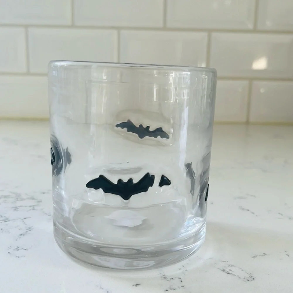 Crate&barrel 🦇 Bat Double Old-Fashioned Glass